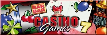 Werbeschild "Casino Games" 75cmx25cm Außen selbstklebend