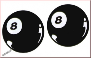 Self-adhesive sticker Pool Ball Nr. 8