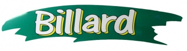 Self-adhesive sticker advertising sign Billard Wischer