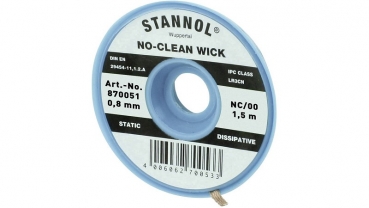 Stannol NC/OO Entlötlitze Länge 1.5 m Breite 0.8 mm