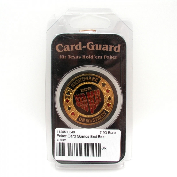 Poker Card Guards Bad Beat d: 40 mm