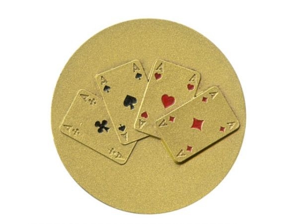 Poker Emblem Gold diameter: 40 mm