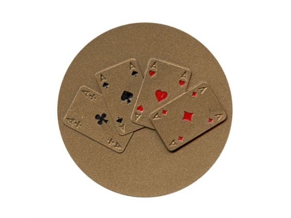 Poker Emblem Bronze diameter: 40 mm