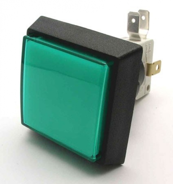 Push Button square 51x51mm with illumination