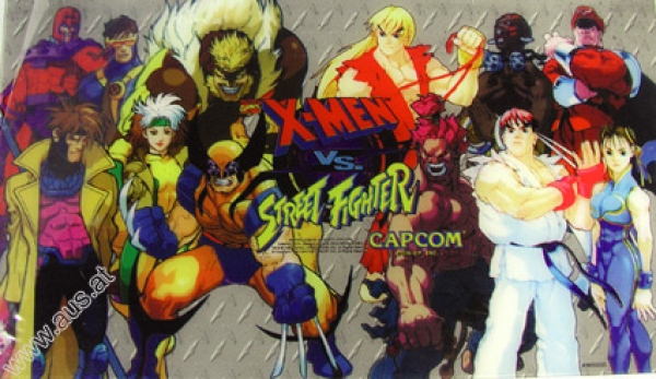 Screened transfer glass Street Fighter Capcom Genuine part no.