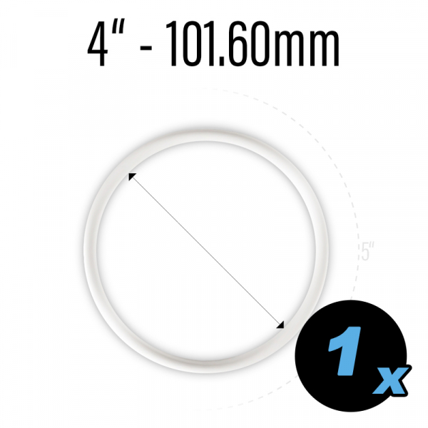 Rubber ring 4" white