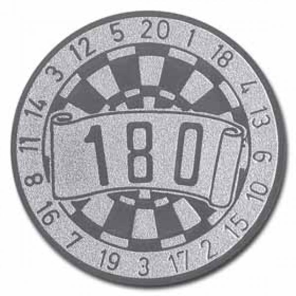 Pokal Emblem Dart 180 Silber