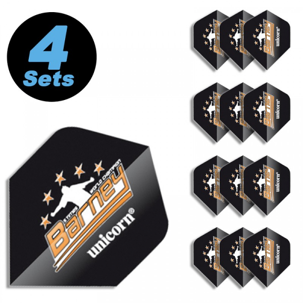 4 Flight Sets (12 pcs) Standard Polyester Raymond van Barneveld