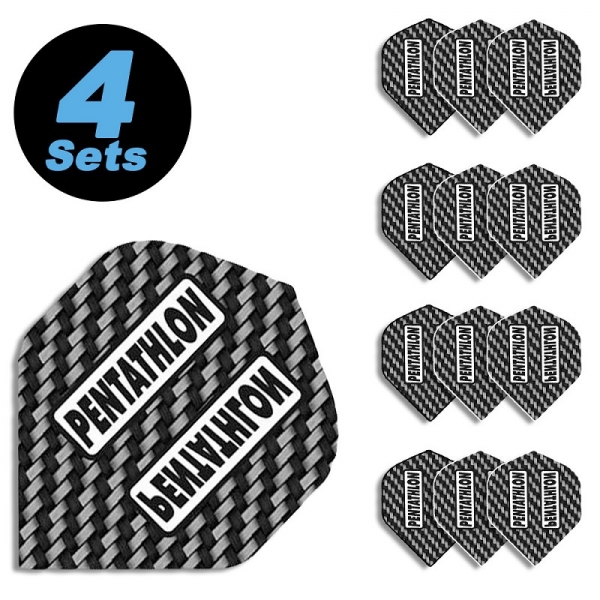 4 Flight Sets (12 Stk) Standard Polyester PenTathlon