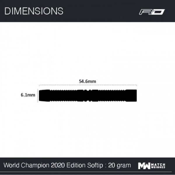 Darts (3 pcs) World Champion 2020 Peter Wright Snakebite