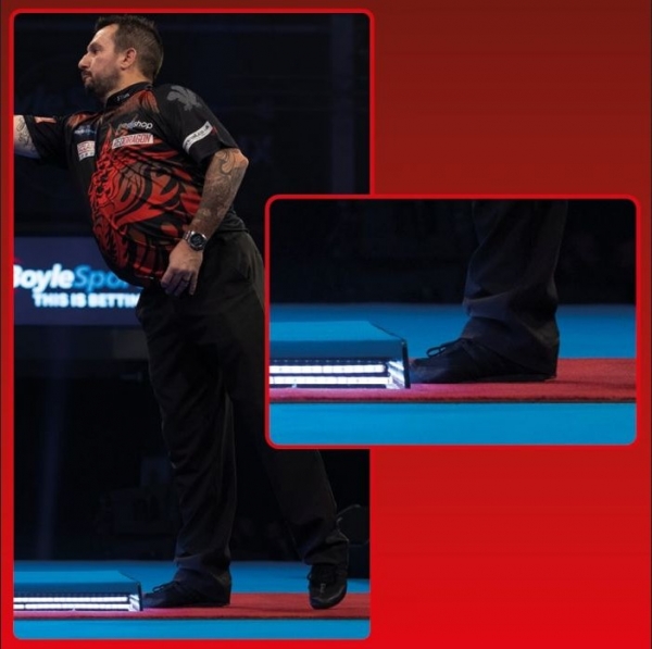 Dart Mat Pro-Player-Position Red Dragon