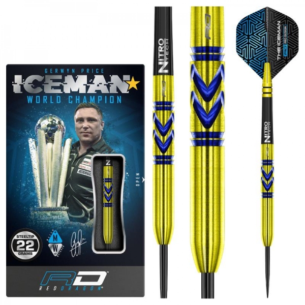 Steel Darts (3 pcs) Gerwyn "Iceman" Price Avalanche-Pro Gold