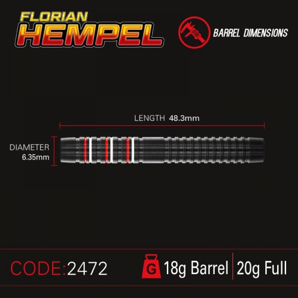 Soft Dartset (3 Stk) Florian Hempel 85% Pro-Series