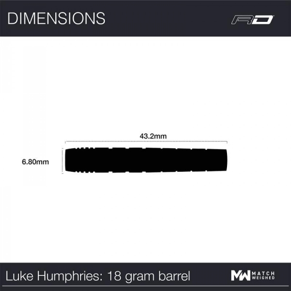 Soft Darts (3 pcs) Luke Humphries - TX1 Atomised 20g