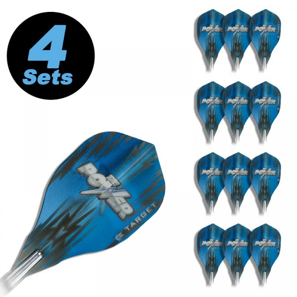 4 Flight Sets (12 pcs.) Edge Vision Power blue