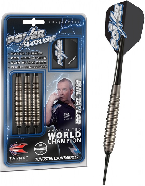 18 g Dartset (3 Stk.) Power Silverlight Phil Taylor