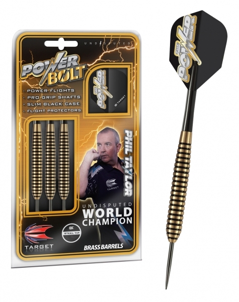 24 g Steel Darts (3 pcs.) Power Brass  Phil Taylor