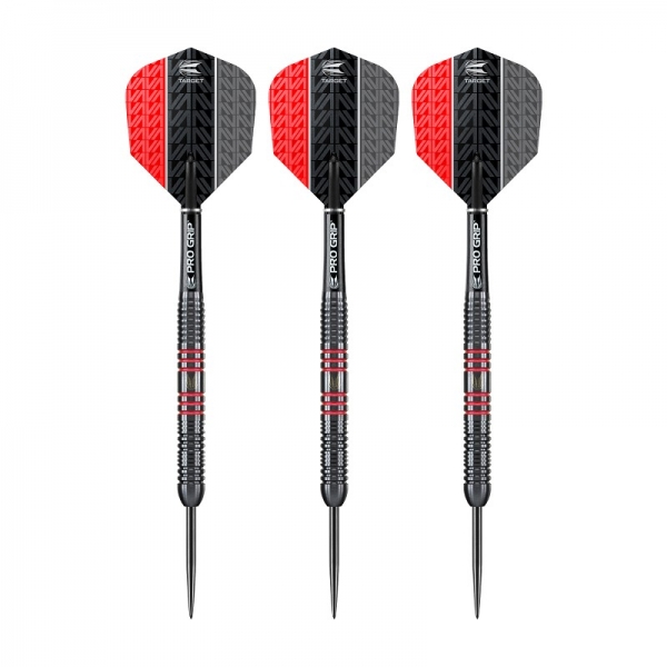 Steel Dartset (3 Stk) Vapor8 black red edition