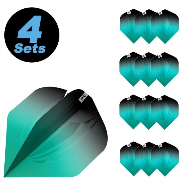 4 Flight (12 pcs) SERA PRO.ULTRA BLACK & AQUA