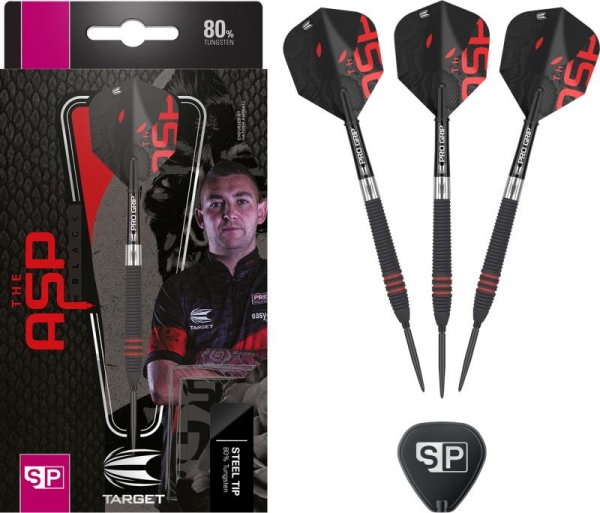 Steel Darts (3 pcs) Nathan Aspinall 80% Black SP 2023