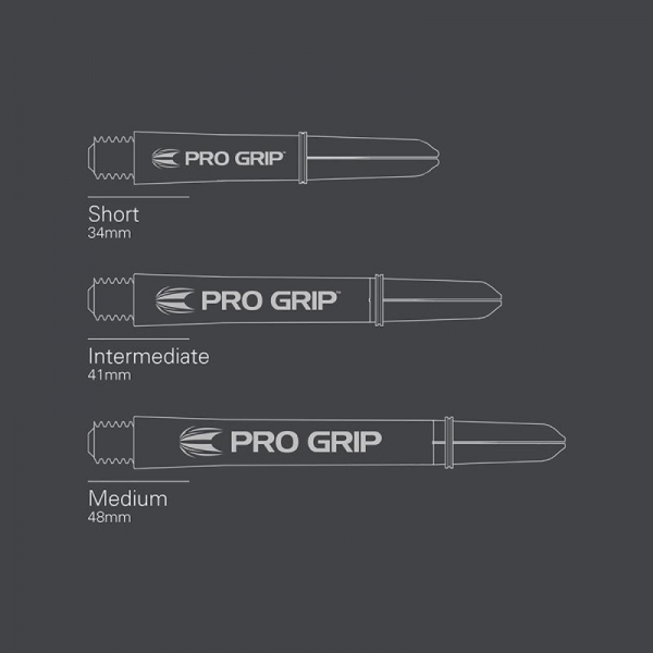 Shaft set (9 pcs) Ink Pro Grip 2BA white