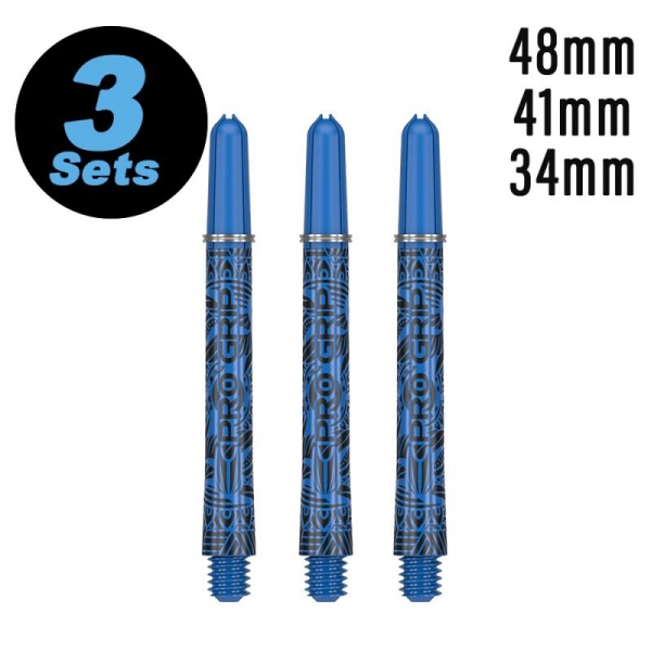 Shaft set (9 pcs) Ink Pro Grip 2BA blue