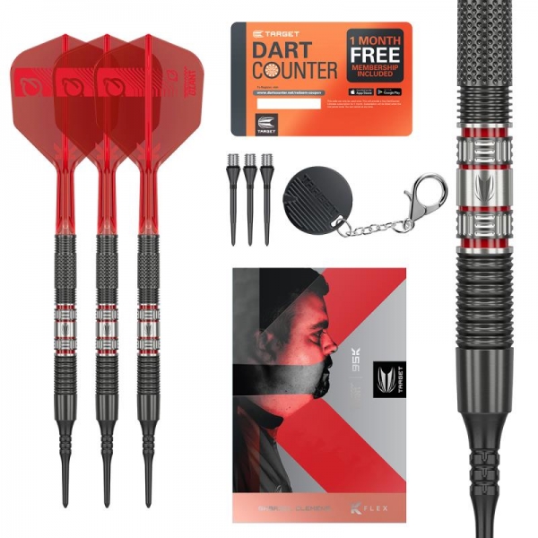 Dartset (3 Stk) Gabriel Clemens 95K Soft Tip