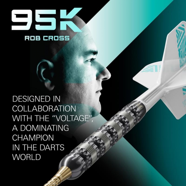 Steel Dartset (3 Stk.) Rob Cross Black K95 SP 2024