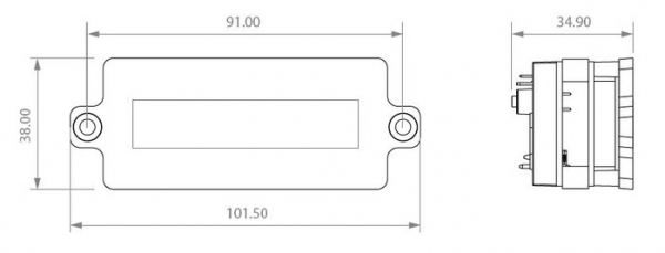 LCD Display for electronic coin acceptors