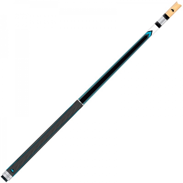 Pool Cue 2-Piece Buffalo Dominator "NG" #3 13mm glue on tip, white/blue