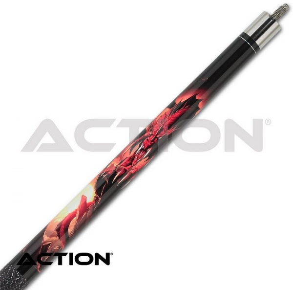 Pool Cue 2-piece Action Mayhem / 13 mm glue on tip / L:148 cm