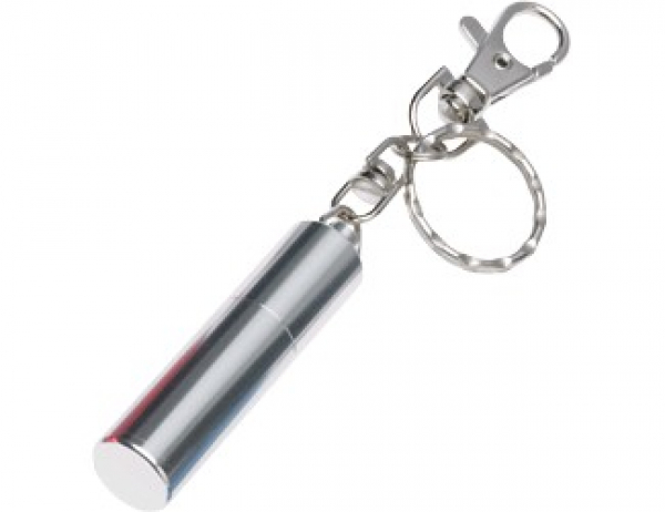 Cue Tip Tapper silver keychain