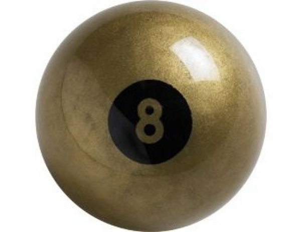 Pool Ball No. 8 " The Golden 8" Aramith 2 1/4" 57.2 mm