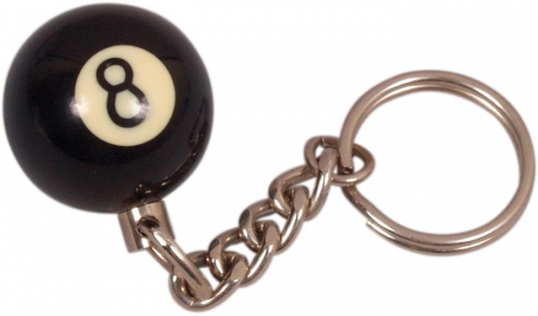 Schlüssel Anhänger Pool Ball 25mm Nr. 8