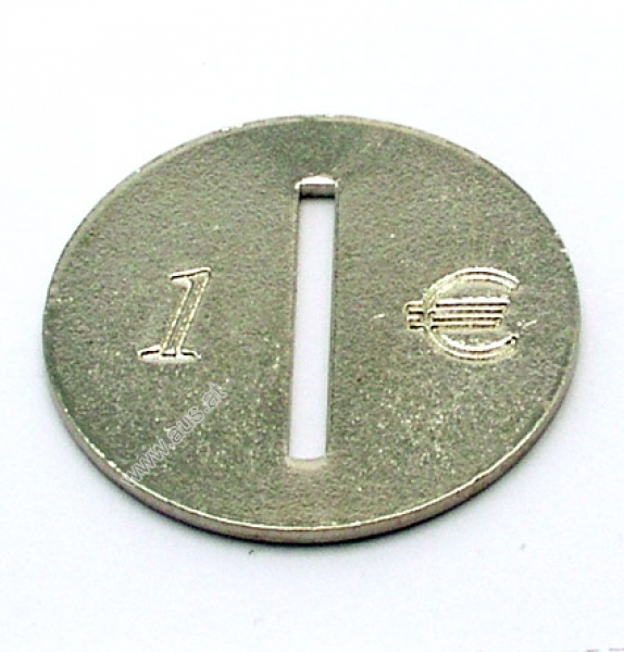 1 Euro coin entry for Garlando Alu Coinvalidator