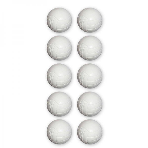 10 pcs ball white with leather texture for Soccertable d 35 mm 21 g