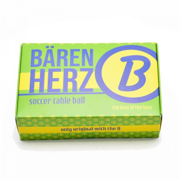 3 Stk. Bärenherz Magic Ball für Fußballtisch gelb D: 33,8 mm ca. 19 g