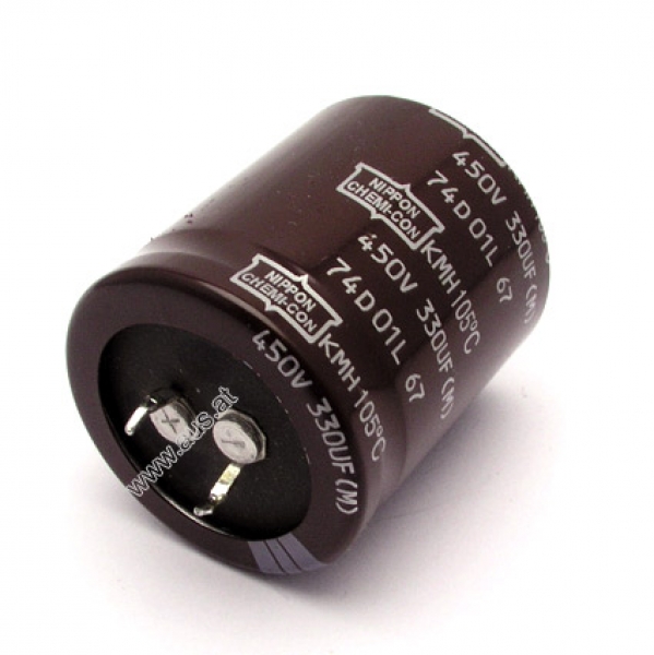 330 µF/400 Volt electrolytic capacitor