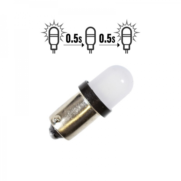 Pinball Led BA9S "blinking" warm white GE455, #455