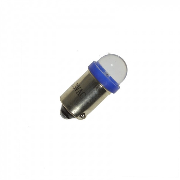 Pinball LED BA9S 6,3 Volt AC Clear short round 90° Angles