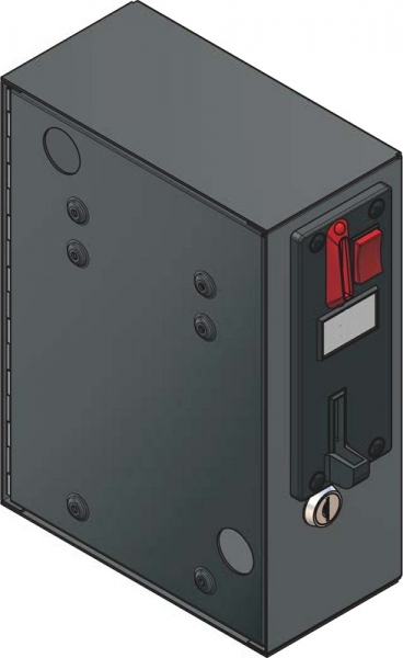 Extension Box left for coin validator cashbox door right