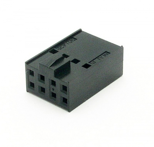 5 pieces 8 way dual row housing 2x4 pol. 2,54 mm