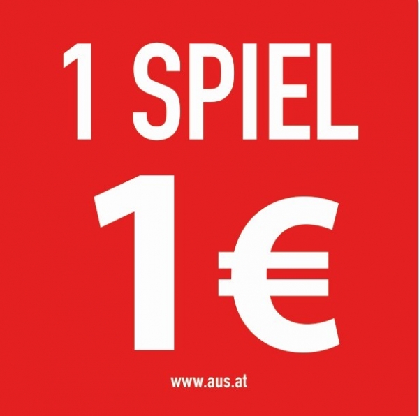 Self-adhesive sticker, 1 Spiel 1 Euro