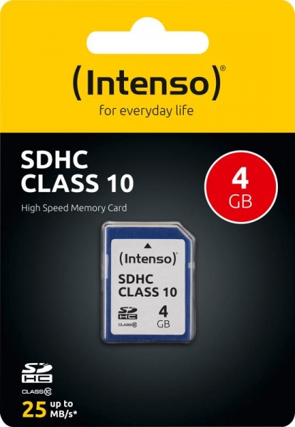 Intenso SDHC-Card 4GB Class 10