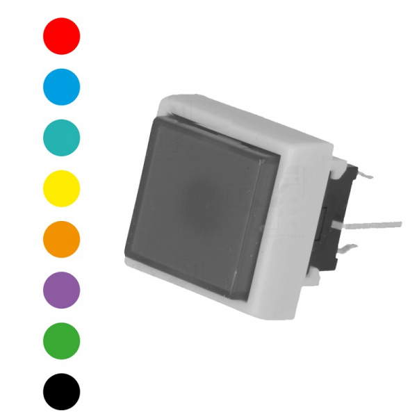 Push switch keypad square 12.5x12.5 mm  illuminated