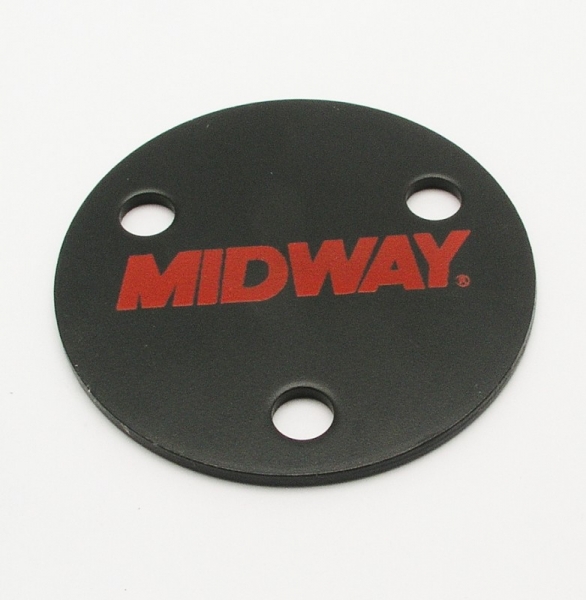 Logo plate steering wheel Midway