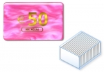 Poker Chips pink 50 Euro Dal Negro  34 x 53 mm