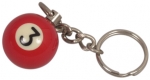 Keychain Pool Ball 25mm no. 3