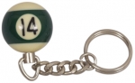 Keychain Pool Ball 25mm no. 14