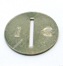 1 Euro coin entry for Garlando Alu Coinvalidator